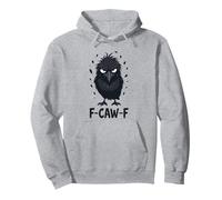 F-Caw-F Raven Moon Gothic Halloween, Amante de los pájaros Cuervos Negros Sudadera con Capucha