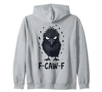 F-Caw-F Raven Moon Gothic Halloween, Amante de los pájaros Cuervos Negros Sudadera con Capucha