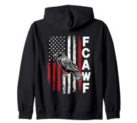 F-Caw-F Raven Moon Gothic Halloween, Amante de los pájaros Cuervos Negros Sudadera con Capucha