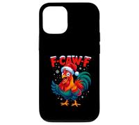 F Caw F Rooster Funny Christmas Chicken Adult Humor Sarcasm Carcasa para iPhone 12/12 Pro
