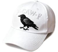 F-Caw-F - Sombrero de corona, sombrero gótico retro de mirlo, gorra de béisbol bordada ajustable para hombres y mujeres, B, Talla única