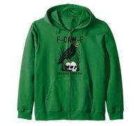 F-Caw-F Y Tener Un Buen Día Cortés Negro Cuervo Divertido Sudadera con Capucha