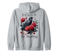 F Cawf Crow Book Lover Fuck Off Im Reading Smut Dark Romance Sudadera con Capucha