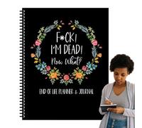 f*ck I'm Dead, End Of Life Planner, I'M Dead Now What Book Planner, When I'M End of Life Cuaderno organizador de libro de trabajo para posesiones, preparación de voluntad, deseos finales