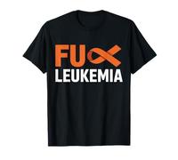 F-CK Leucemia Orange Ribbon Awareness Cancer Survivor Shirt Camiseta