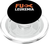 F-CK Leucemia Orange Ribbon Awareness Cancer Survivor Shirt PopSockets PopGrip para MagSafe