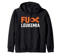 F-CK Leucemia Orange Ribbon Awareness Cancer Survivor Shirt Sudadera con Capucha
