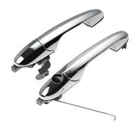 F Compatible con Fiat para 500 2007 2008 2009 2010 2011 2012 2013 2014 2015 2016 Manija Exterior De Puerta Cromada del Lado Izquierdo Y Derecho OEM: 735592026 735592012(A Pair)