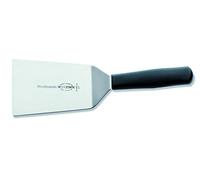 F. DICK 81335122 - Placa angular, paleta de aperitivos (espátula, bandeja de tarta, para dividir, espolvorear fondos de tartas; 8,5 x 12 cm), color negro y plateado