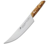 F.DICK Cuchillo barbacoa ASADOR VIVUM (cuchillo de cocinero de 22 cm de hoja, con mango de madera de abedul, 58 HRC, hoja curva, cuchillo de cocina) 83626222H