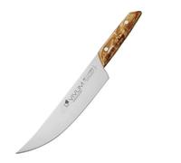 F.DICK Cuchillo barbacoa ASADOR VIVUM (cuchillo de cocinero de 22 cm de hoja, con mango de madera de abedul, 58 HRC, hoja curva, cuchillo de cocina) 83626222H