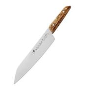 F.DICK Cuchillo de cocinero VIVUM (cuchillo de cocinero con 21 cm de hoja, con mango de madera de abedul, 58 HRC, filo curvado, cuchillo de cocina) 83647212H