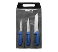 F. DICK Juego de cuchillos ErgoGrip 3 piezas (Cuchillo para hueso 13 cm estrecho», A. Cuchillo 15 cm de ancho», cuchillo de bloques 21 cm, HRC 56°) 82 559 000