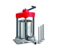 F. DICK Llenadora de Salchichas (Capacidad de 6,8 litros, máquina para carniceros/carniceros/Cocineros Aficionados/barbacoas, Incluye Tubos de llenado, máquina de Embutidos de Acero Inoxidable, fácil