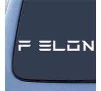 F Elon Anti Elon Musk Tesla Club Pegatinas para parachoques Calcomanνas para ventanas de automσviles Comprι esto antes de que supiιramos que Elon