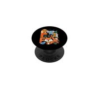 F Es para Fox Zoo Animales Zoo Viaje Jungle Zoo Día PopSockets PopGrip Adhesivo