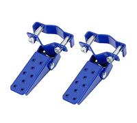 F FIERCE CYCLE 1 par de estriberas plegables de acero inoxidable de 8 mm para motocicleta, color azul