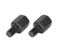 F FIERCE CYCLE 2Pcs 8mm LH a 8mm LH Motocicleta Retrovisor Espejos Adaptador Perno