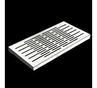 F-Fit - Cubierta cuadrada para desagüe de alcantarillado para exteriores, tapa invisible para patio, cámara y jardín, resistente a la intemperie