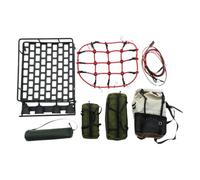 F Fityle 1:10 Kit de portaequipajes y Maletas para Crawler (Escala 1/10, 1/12 y 1/14). Incluye Varias Bolsas Impermeables. Piezas de decoración para, Style B