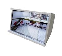 F Fityle 1/64 1/36 1/32 Capacitación de Autos de Treinta a Escala estacionamiento de Diorama acrílico para la recolección de Diorama Diseño de automóvil de, C