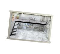 F Fityle 1/64 1/36 1/32 Capacitación de Autos de Treinta a Escala estacionamiento de Diorama acrílico para la recolección de Diorama Diseño de automóvil de, a