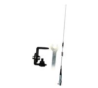 F Fityle 1 Juego Soporte Antena Coche Bracket Accesorios Instalación Fácil Acero Inoxidable Rotación 180° Práctica Adecuado para Vehículos con Rieles de Tapa E, con Antena