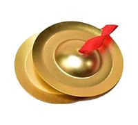 F Fityle 1 par de platillos de mano, instrumento de percusión portátil, resistente, instrumento musical profesional, platillos de para fiestas, Grande