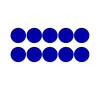 F Fityle 10 Almohadillas de Repuesto para Taco de Billar, Repuesto Profesional, Almohadillas de Casquillo portátiles, Accesorio de Billar para Bar y Sala de, Azul