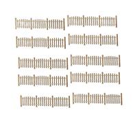 F Fityle 10 Decoraciones en Miniatura para Vallas a Escala 1:50, Hechas de Madera; Accesorios para Maquetas de Trenes, Arquitectura, Ferrocarriles en Miniatura, Estilo F