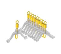 F Fityle 10 divisores de línea de Pesca, anzuelos giratorios, Accesorios, Herramientas, microeslabones, Clips portátiles para anzuelos de Pesca, Conector de, Amarillo, 20mm