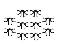 F Fityle 10 Piezas de Clips para Bastones de Trekking, mosquetones de 8 Formas, Accesorios de Almacenamiento, Clips para Bastones, Puntas para Bastones de