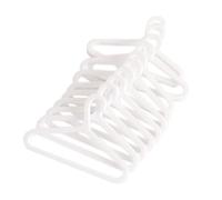 F Fityle 10 Piezas Perchas para Casa de Muñecas Miniatura Colgadores Ganchos Perchas de Vestuario PETG Durables Ancho4cm Adecuadas para Escenas 1/12 y 1/6 Fotografía Colecciones Regalos, White