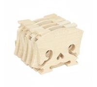 F Fityle 10 Piezas Puente de Violín Puente Tablilla Accesorio Ajuste Completo 4/4 de Arce con Pulido Elegante Que Sonoridad y Resonancia Secado al Aire para