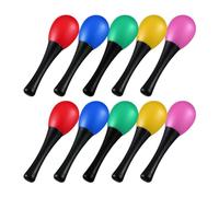 F Fityle 10 Uds. Maracas de juguete, agitador de fiesta, maquinilla de hacer ruido, instrumento Musical fácil de aprender pintado a mano para actuaciones de