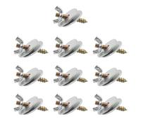 F Fityle 10 Uds. Perchas para pájaros, Kits de M5 * 30, Tornillos para Jaula de pájaros, Tuercas de sujeción para Soporte para Loros, con 2 Arandelas