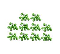 F Fityle 100 Anillas para Patas de Paloma, Herramienta de gestión de Aves, Etiquetas de identificación Reutilizables numeradas para Pollos, Aves de, Verde