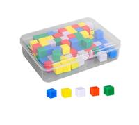 F Fityle 100 Cubos de centímetros, Bloques de Desarrollo, Juguetes de clasificación de Colores, Aprendizaje de matemáticas, Cubos de conteo para Manualidades