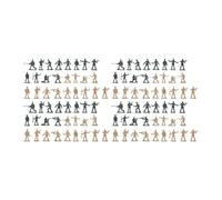 F Fityle 100 Piezas de Mini Soldados, Figuras en Miniatura, Juguetes coleccionables Decorativos de 2,5 cm para Manualidades, Adultos y niños.