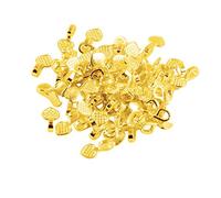 F Fityle 100 Piezas de Pegamento de Dorado Fianza para Collar Pendiente Colgante Cabujón