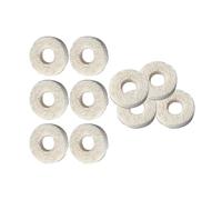 F Fityle 10x arandelas de fieltro reemplazo de almohadillas de fieltro, herramienta de reparación resistente, accesorios piezas musicales cojín accesorios de, Barítono