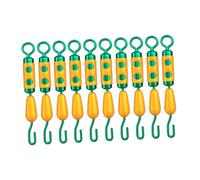 F Fityle 10x Eslabones giratorios de Barril de Pesca, de Acero Inoxidable, Profesionales, Ligeros, de Alta Resistencia, con Conector a presión para Aparejos de, M