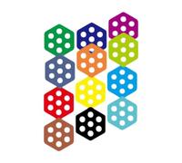 F Fityle 12 Almohadillas hexagonales para Tabla de, Accesorios para Cubierta, Agarre para Paddleboard, Skimboard y Deportes acuáticos.