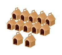 F Fityle 12 cajas de regalo con asa, empaques de regalo con forma de caseta de perro, cajas decorativas para obsequios de fiesta, graduaciones, cumpleaños,