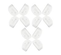 F Fityle 12 piezas de bridas para cuerdas de guitarra, cuentas para puente, sujetadores de cuerdas, cuentas para guitarra clásica para, Blanco