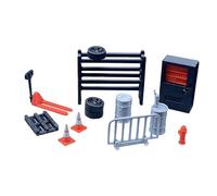 F Fityle 13 Piezas de Herramientas de reparación de automóviles a Escala 1/64, maquetas de Diorama, Taller de reparación de automóviles, maqueta de Escena en