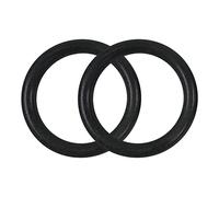 F Fityle 2 Anillos de Gimnasia, Anillos de Ejercicio, Accesorio de Barra para Hombres y Mujeres, Anillos Antideslizantes, Anillos de Entrenamiento para, Negro