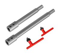 F Fityle 2 extensiones de broca de pala antideslizantes de 7 pulgadas de largo para torneros de madera de muebles de 3/8"