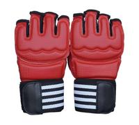 F Fityle 2 Guantes de Entrenamiento Ligeros de Medio, portátiles, de Color Rojo, para Adultos, Hombres y Mujeres, para Entrenamiento de Lucha y Sparring, L