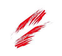 F Fityle 2 Pegatinas Laterales para carrocería de Coche, instalación Sencilla, para Autocaravana, camión, Panel de Carga, Autocaravana, Rojo